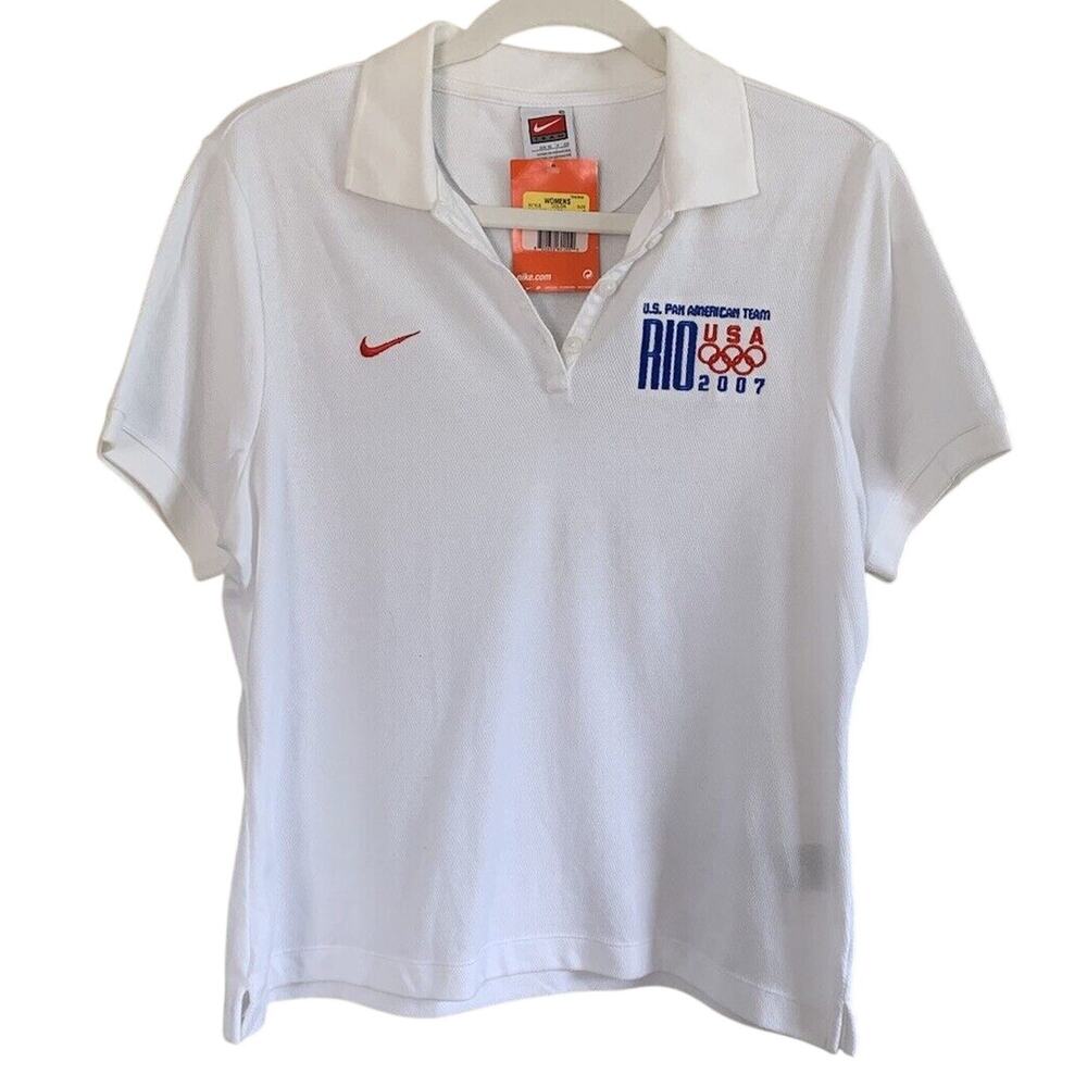 New Nike Women’s White U.S. Pan American Team Shirt Size Small Rio 2007